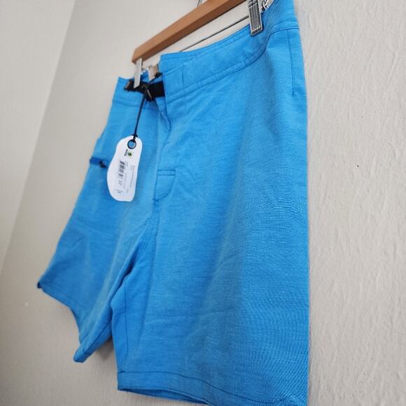 NEW Prana Men's Rock Shock Boardshorts Tide Pool Blue Size 30 - Picture 7 of 11